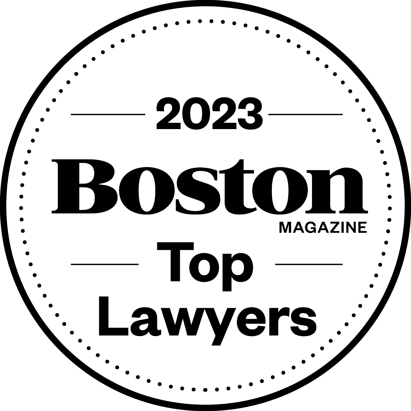 Boston Magazine Top Lawyer for 2023